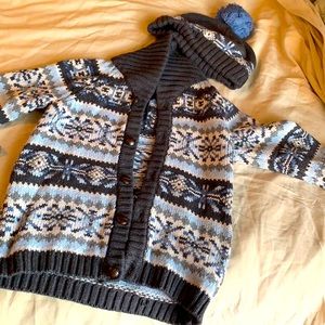 2pc Winter Sweater/hat set
